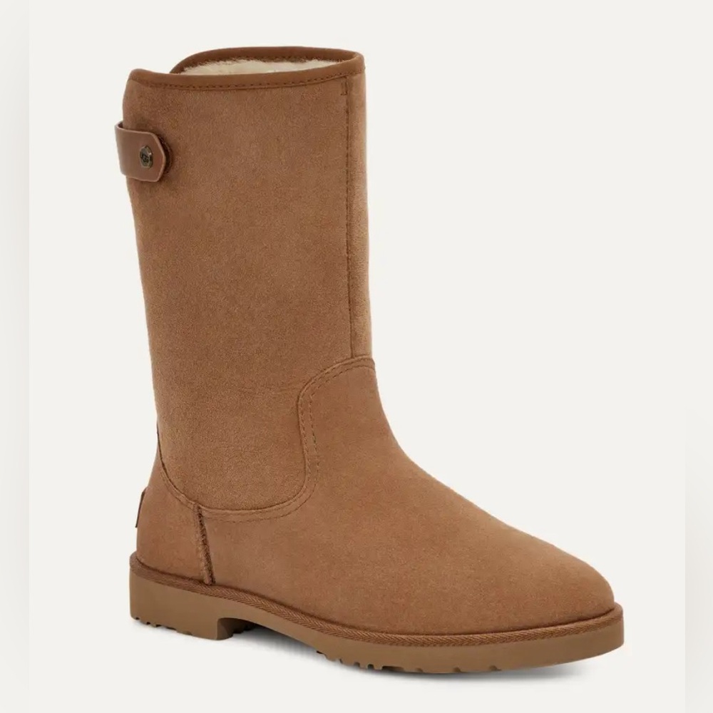 UGG Romely Cuffable in Chestnut Brown Size 5 New